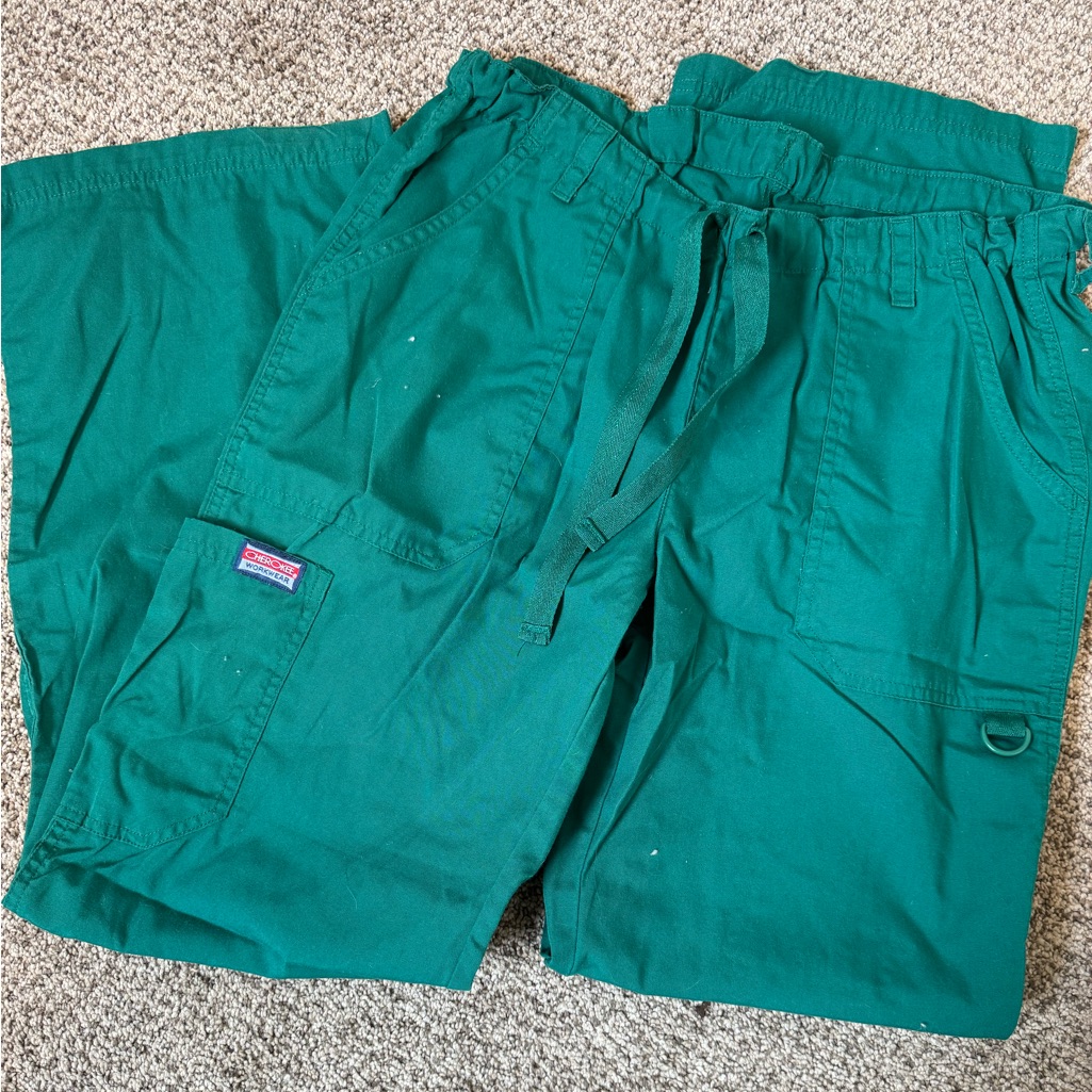 Green Scrub Pants S